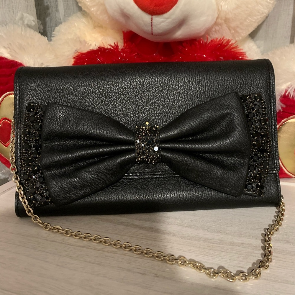 Evening black Kate spade clutch